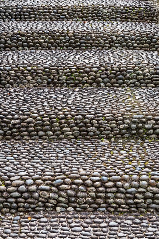 Pebble staircase