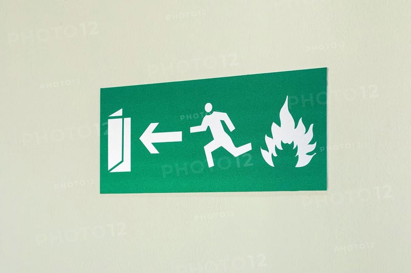 Emergency exit sign