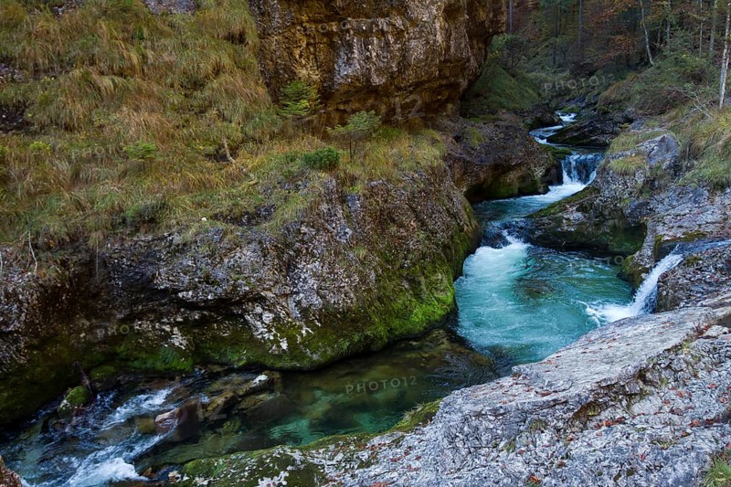 Weissbach flows through gorge