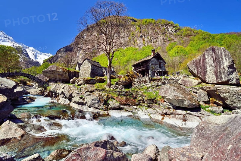 Ticino stone houses