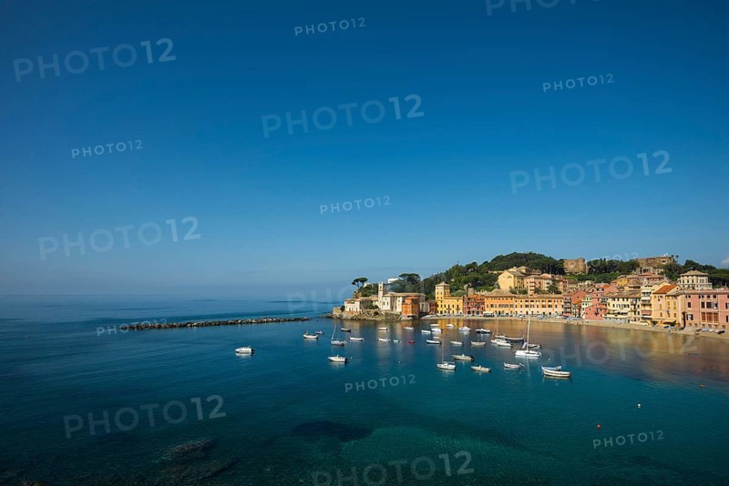 Townscape with harbour in Baia del Silenzio