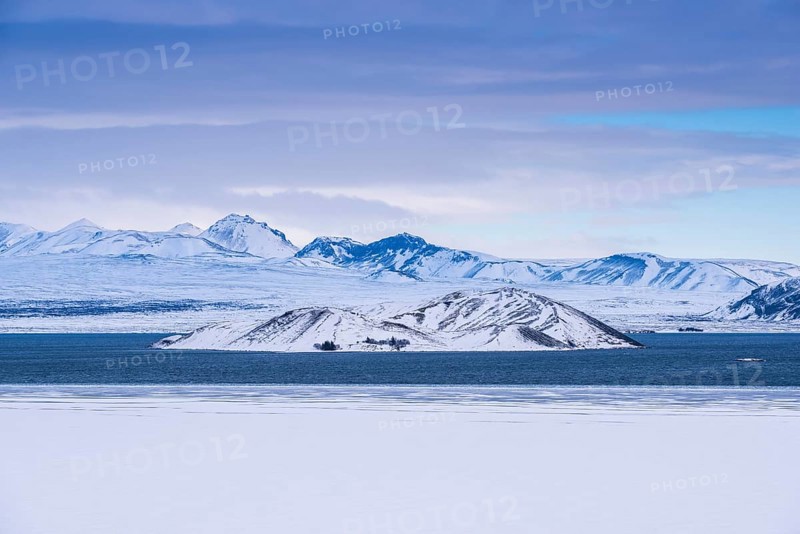 Snowy landscape at Pingvallavatn