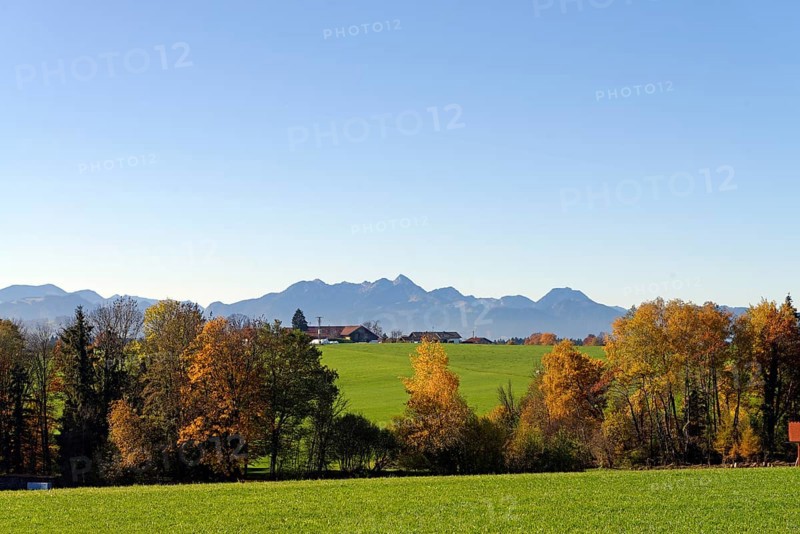 View of Wendelstein and Breitenstein from Parnsberg