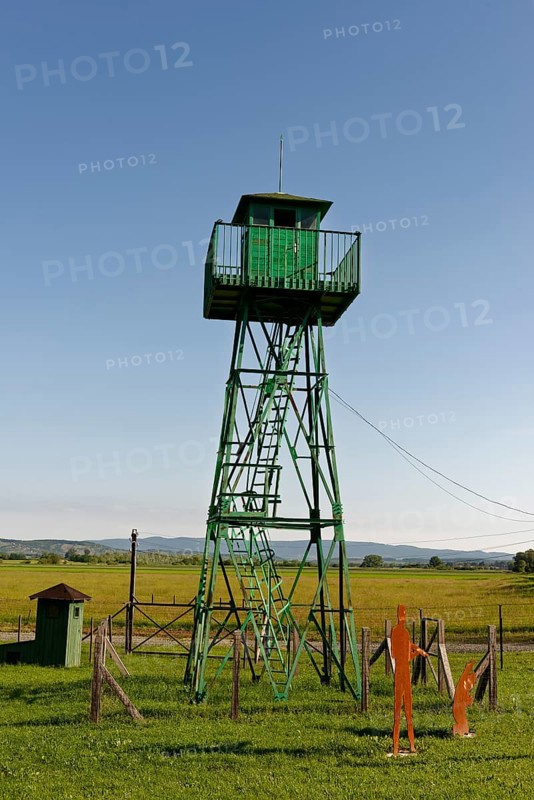 Old watchtower at former Iron Curtain