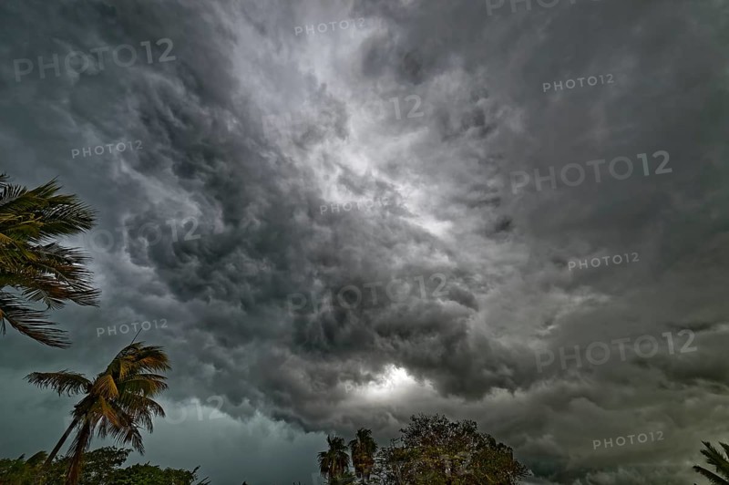 Dark clouds at tropical Storm