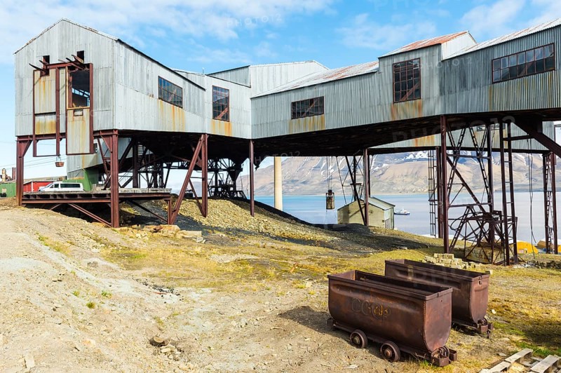 Old coal mine factory