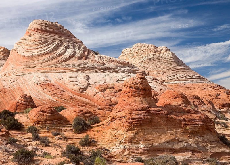 Red sandstone formations Coyote Buttes North