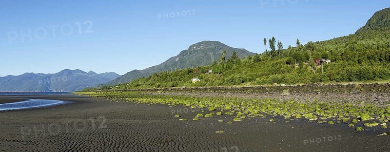 Black beach at Reloncavi Sound