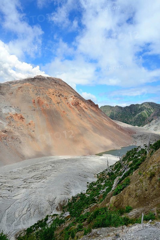 View into the caldera of the volcano Chaiten