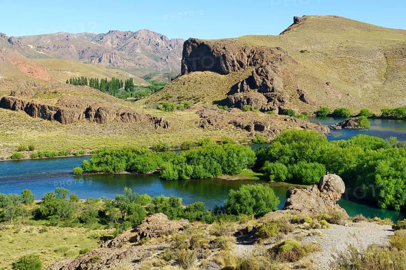 Green valley at Rio Limay