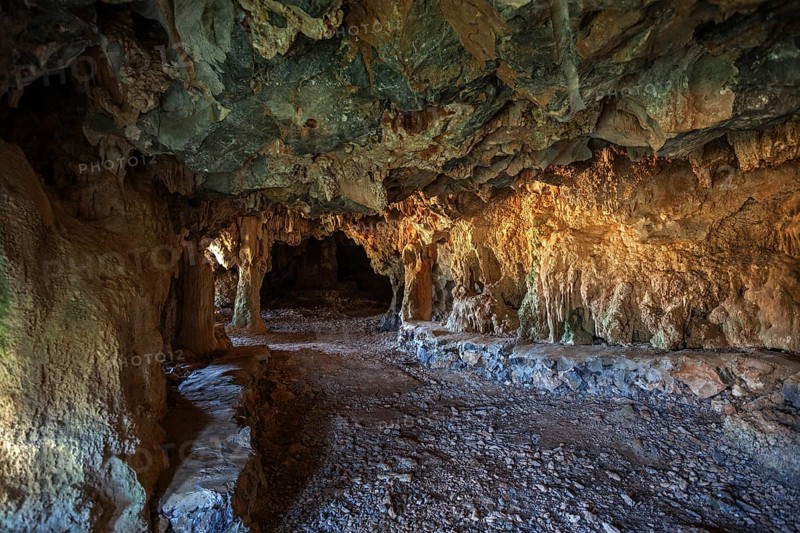 Cave in a karst cone