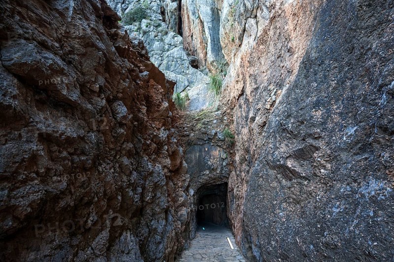 Pedestrian tunnel from Sa Calobra to the Torrent de Pareis gorge