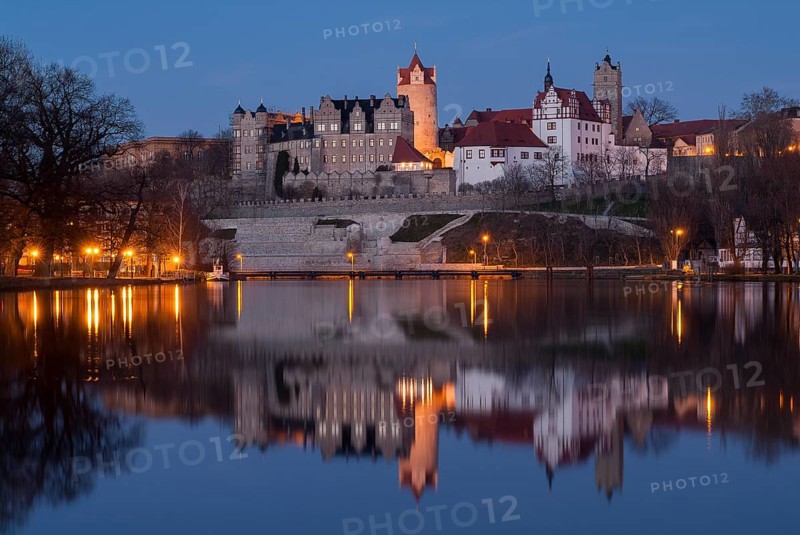 Schloss Bernburg by the river Saale