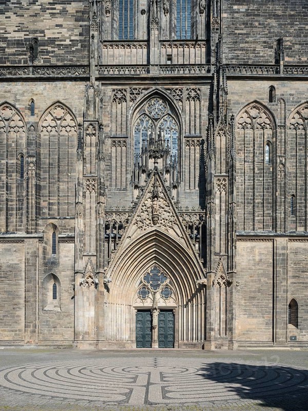 Magdeburg Cathedral with entrance portal