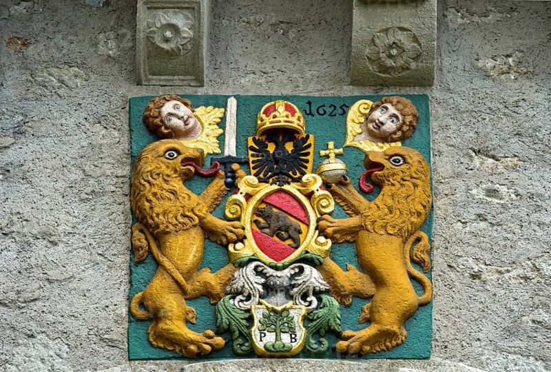 Medieval coat of arms of bailiff Peter Bucher