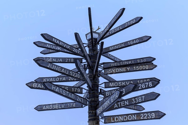Signpost pointing in all directions