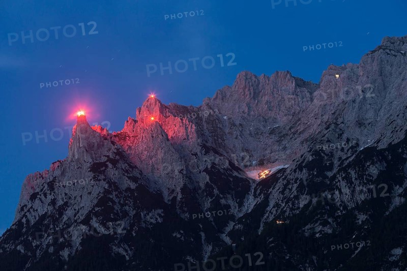 Mountain fire at the Karwendel