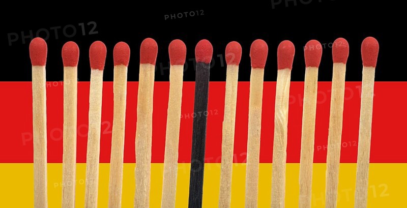black match among several bright matches