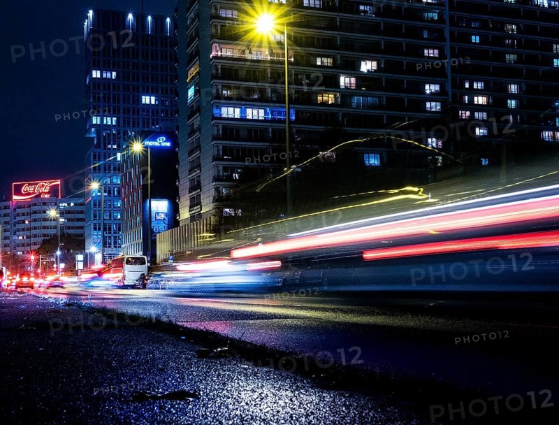 Leipziger Strasse at night