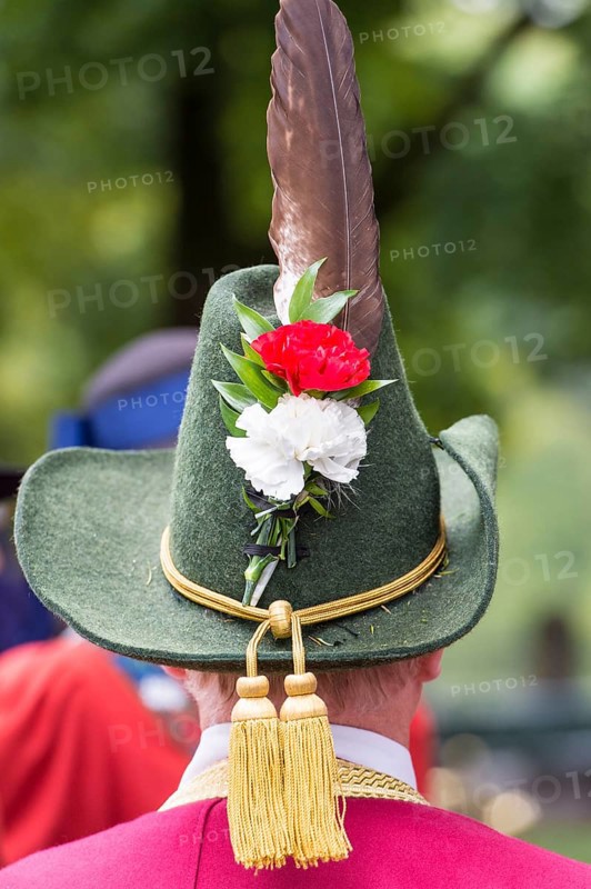 Green hat with brim