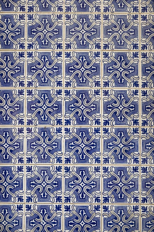Azulejos tiles on a wall