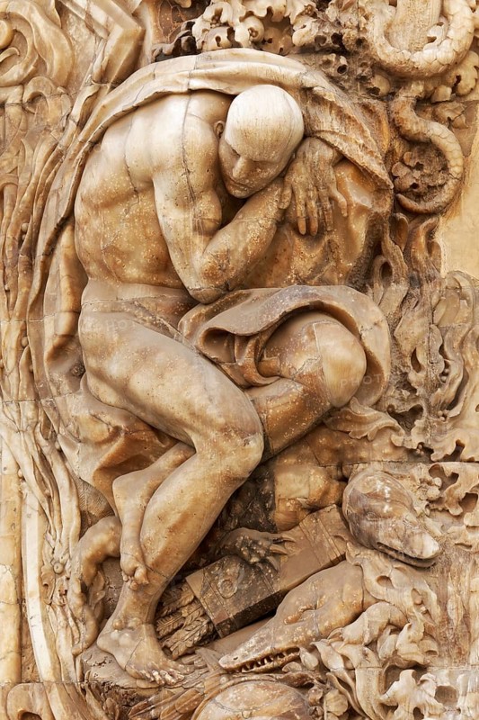 Mythological figure on the portal