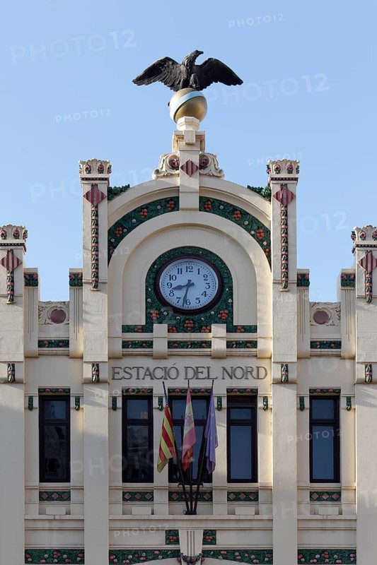 Facade with clock