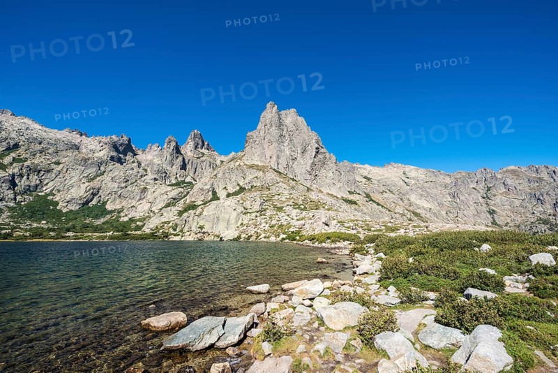 Mountain lake Lac de Melo