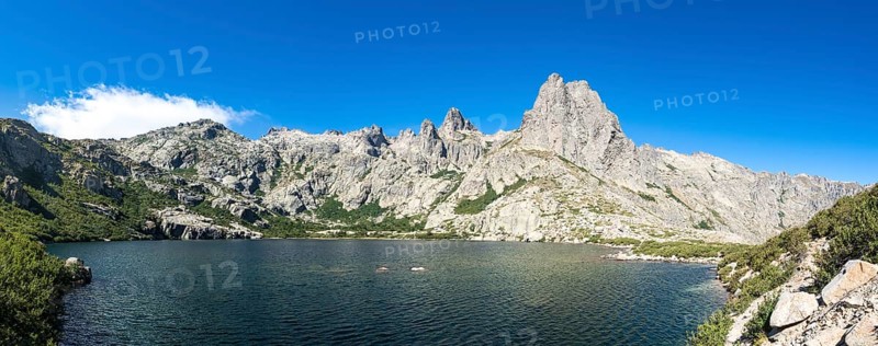 Mountain lake Lac de Melo