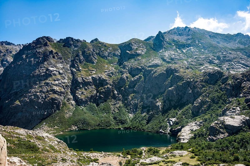 Mountain lake Lac de Melo