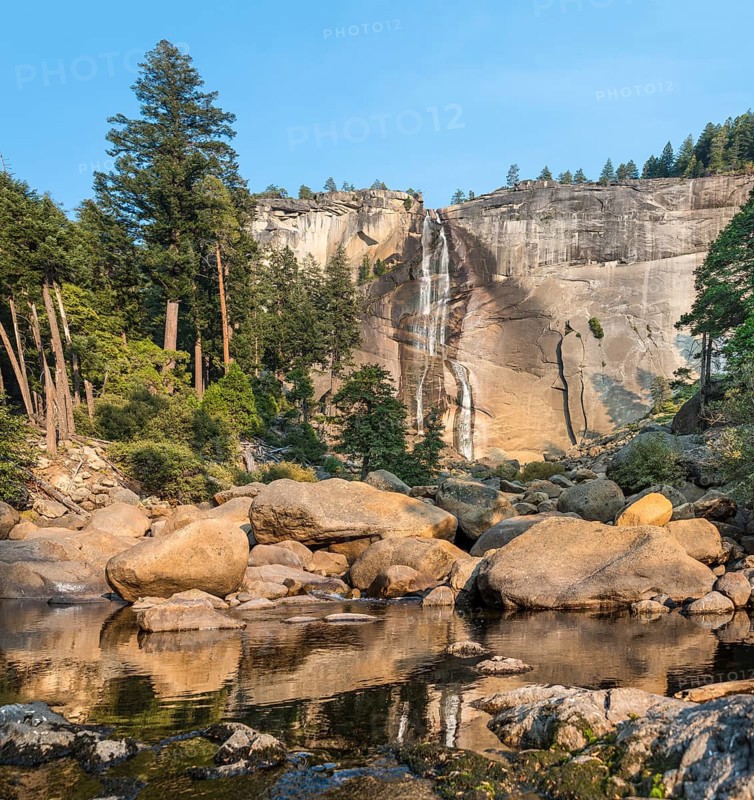 Merced River with Nevada Fall