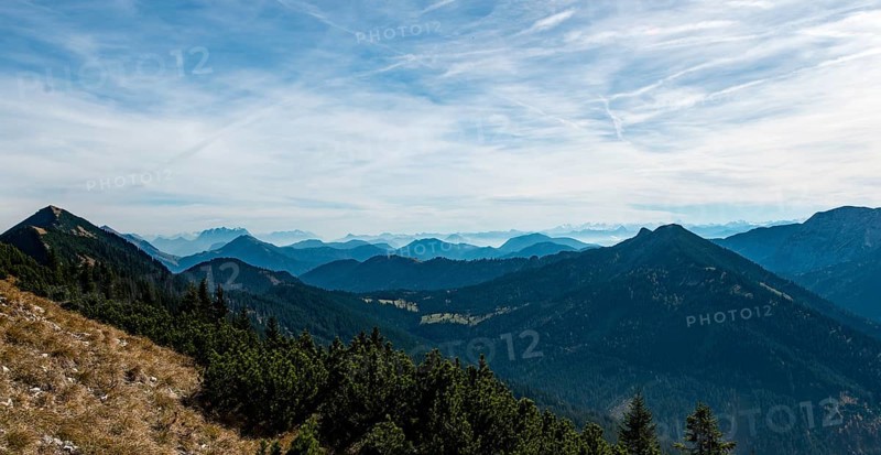 View into the Alps