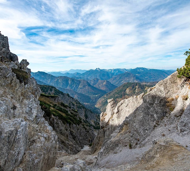 View into the Alps