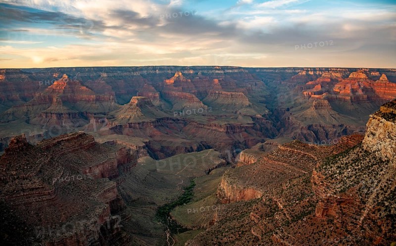 Canyon Landscape in the Evening Light