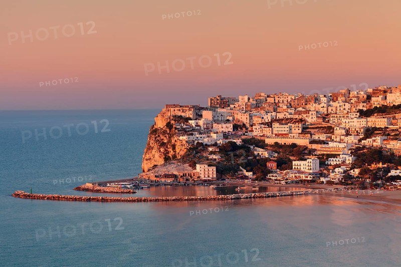 Peschici at sunset