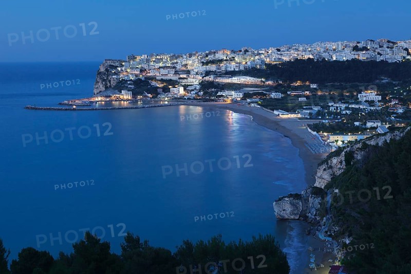 Peschici at dusk
