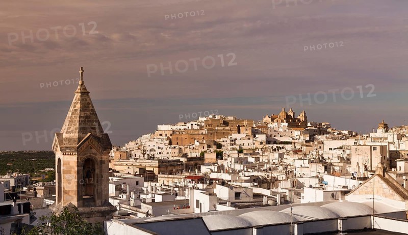 Cityscape with cathedral