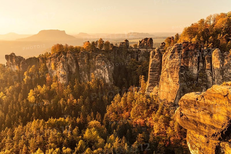Sunrise at the Bastei Bridge