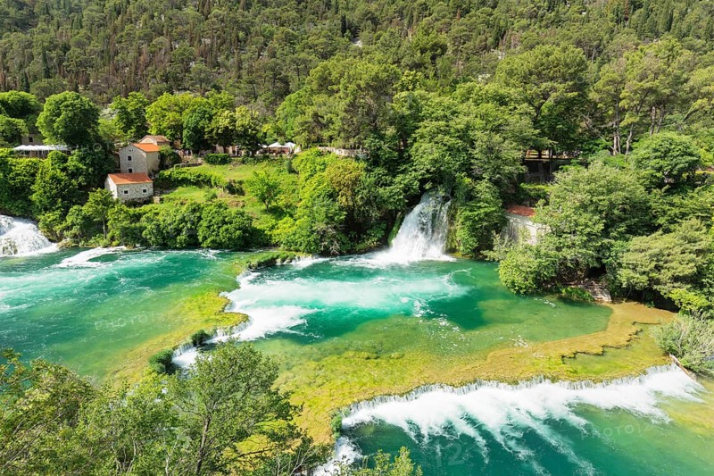 Mill at Skradinski Buk Waterfall
