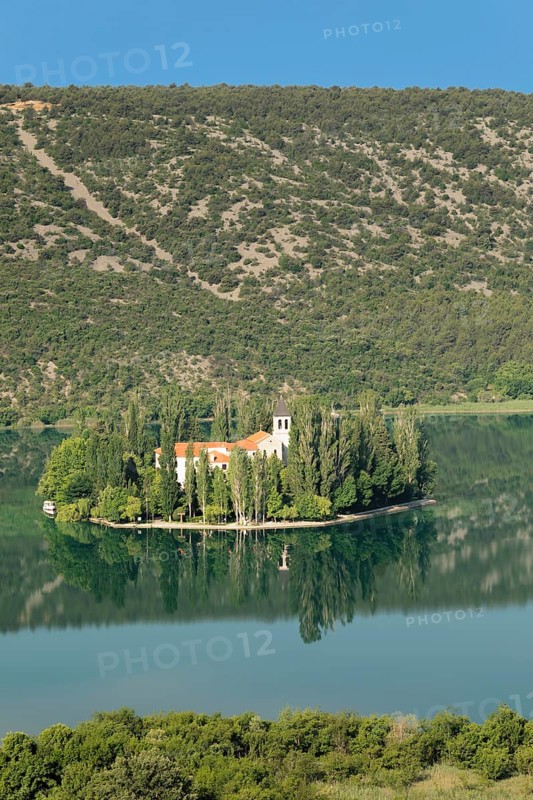 Visovac Monastery on the small island of Visovac