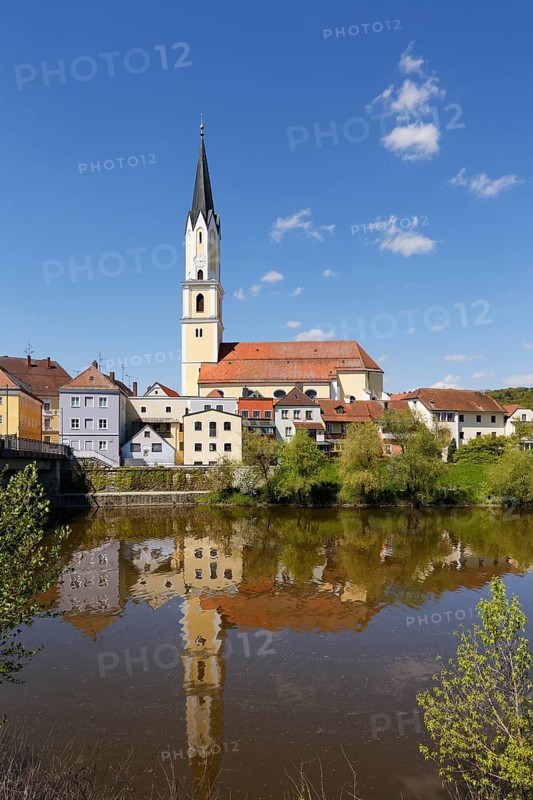 Parish Church and river Vils