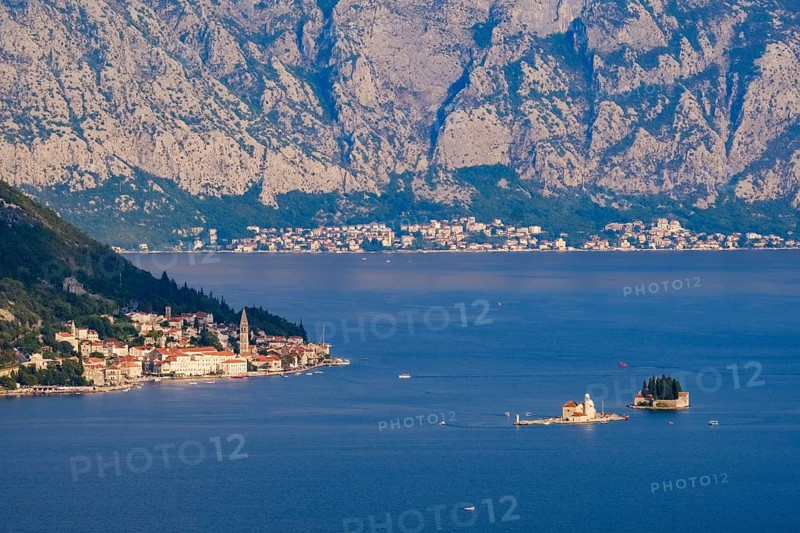 Perast and islands of Sveti Dorda and Gospa Od Skrpjela