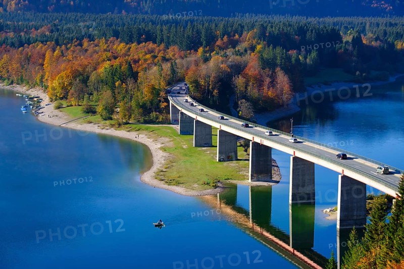 Bridge over Lake Sylvensteinsee