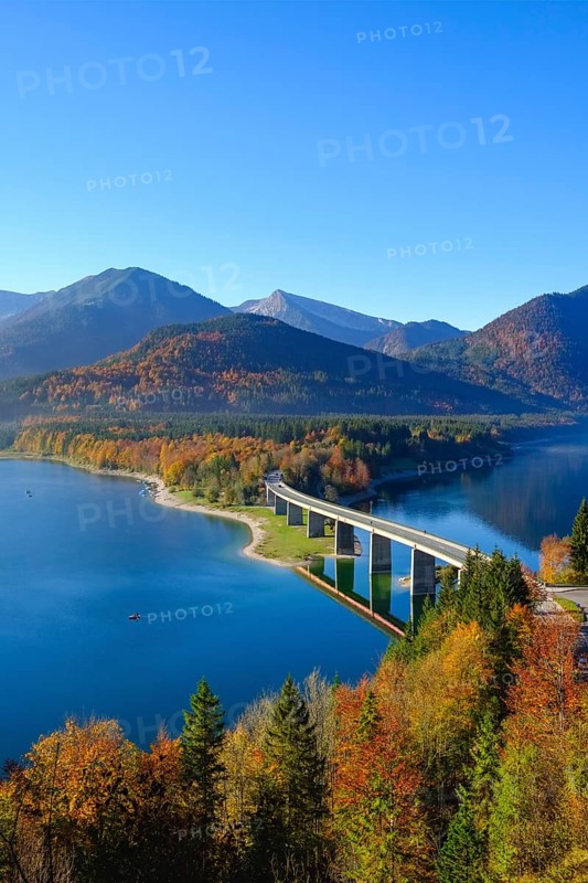 Bridge over Lake Sylvensteinsee