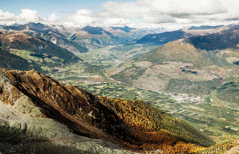 View from the top of Saurussel in the Laasertal