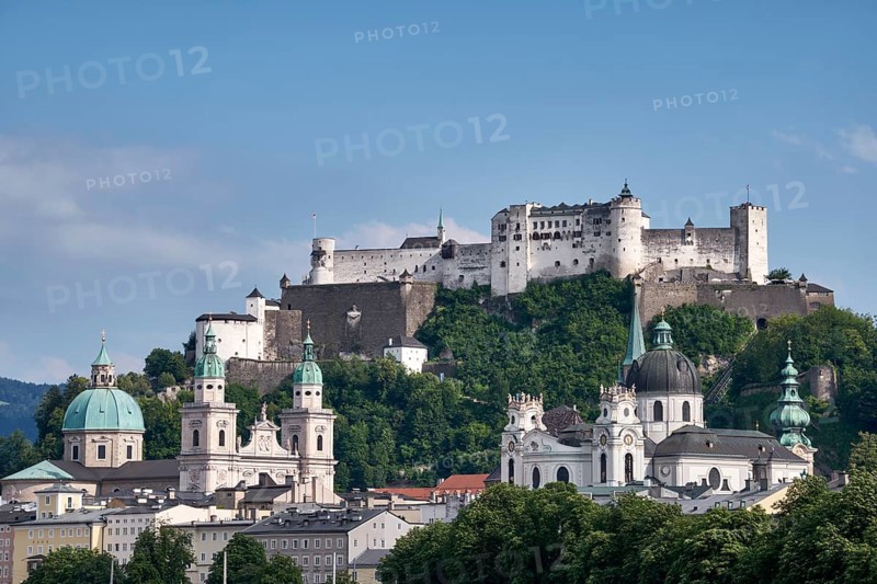 City view with Hohensalzburg Castle