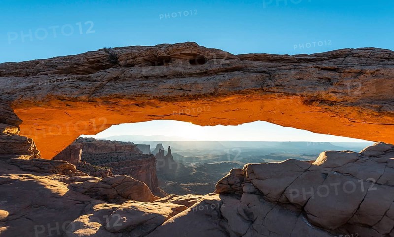 View through Natural Arch