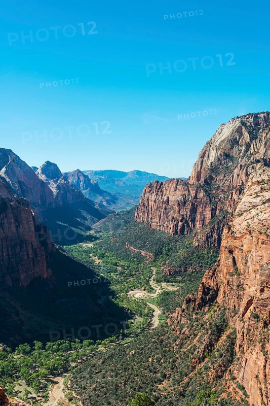 View of Zion Canyon from Angels Landing