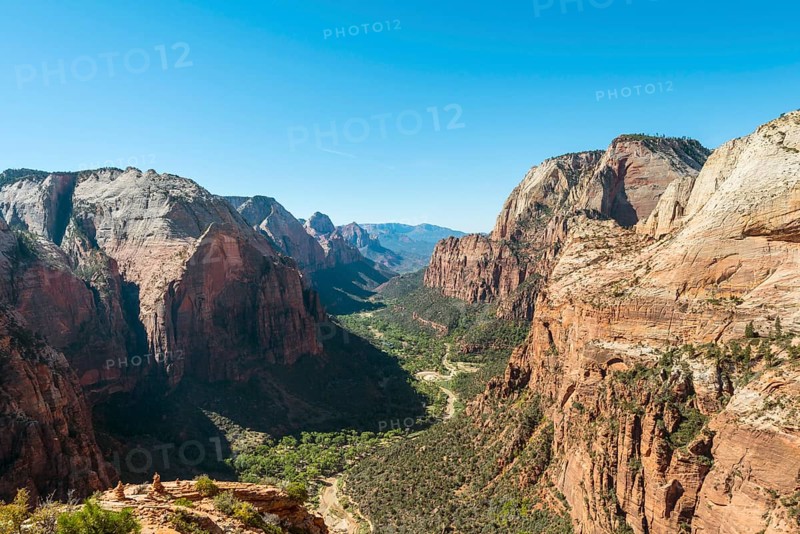 View of Zion Canyon from Angels Landing