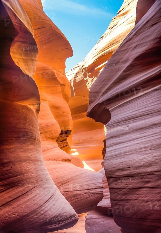 Colourful sandstone formation